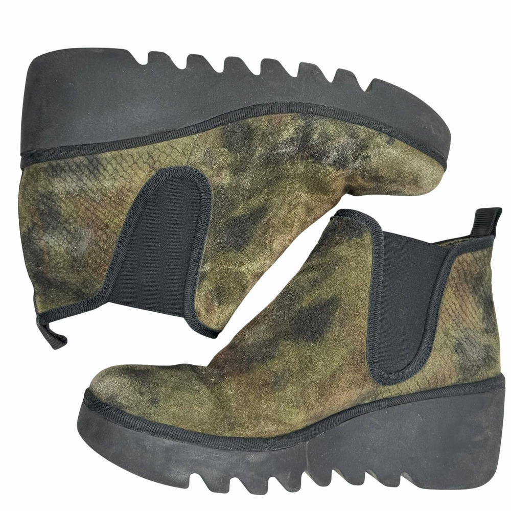 Fly London Camouflage Ankle Booties